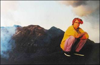 Jan Thornhill on Mount Bromo in Indonesia