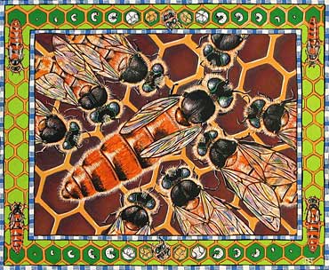 Wildlife ABC - q is for queen bee from alphabet book